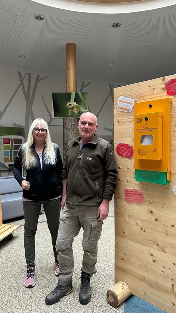 Vlnr. Christina Gattermaier-Humer und Karl Heller Mitarbeiter der MA 49