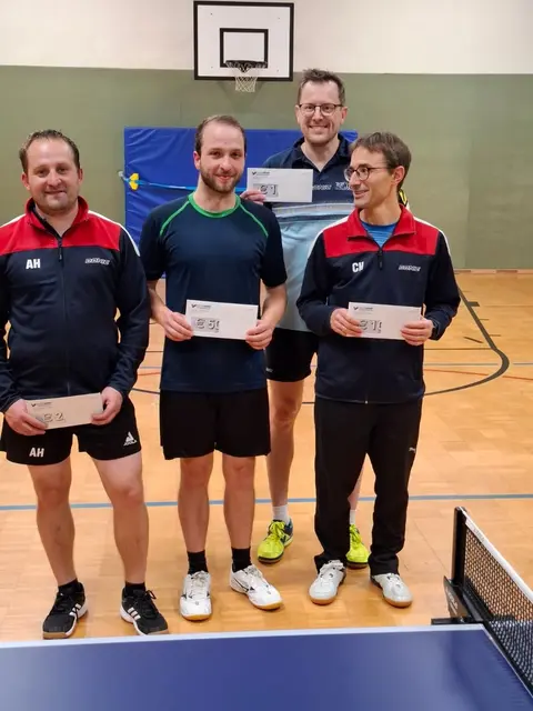 Top bei der Vereinsmeisterschaft: Alexander Höllwerth, Felix Unterberger, Clemens Schiffer und Christian Höllwerth. | Foto: DSG-Union Raiba Pfandl