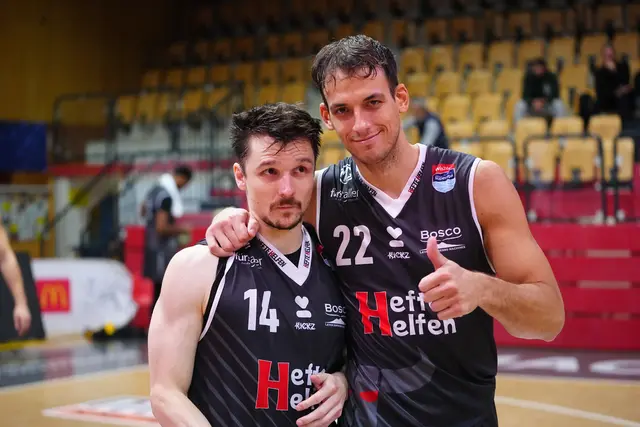 Tobias Schrittwieser und Kapitän Nemo Krstic freuen sich schon auf den heutigen Basketball-Kracher in der Walfersamhalle. | Foto: Basketball Austria