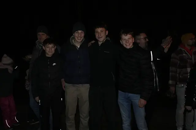 Bernhard, Tobias, Gabriel, Tobias &amp; Rafael hatten mit Sicherheit mehr Spaß als Angst bei diesem Perchtenlauf!