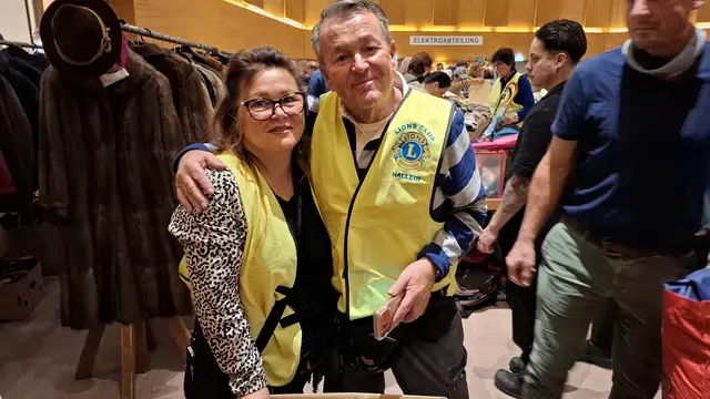 Sabine und Michael im Lions-Einsatz. | Foto: Josef Wind