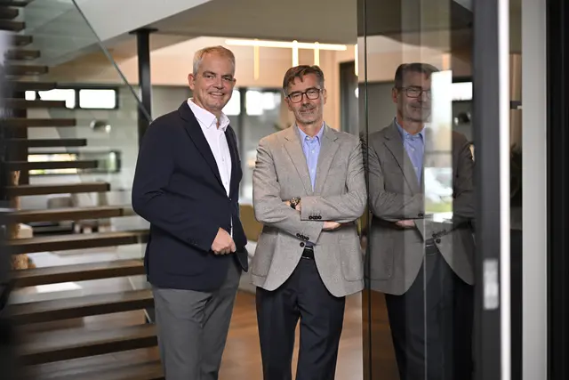 Dipl.-Ing. Hellfried Gugel und Griffner-Eigentümer Georg C. Niedersüß. | Foto: Griffnerhaus – Helge Bauer