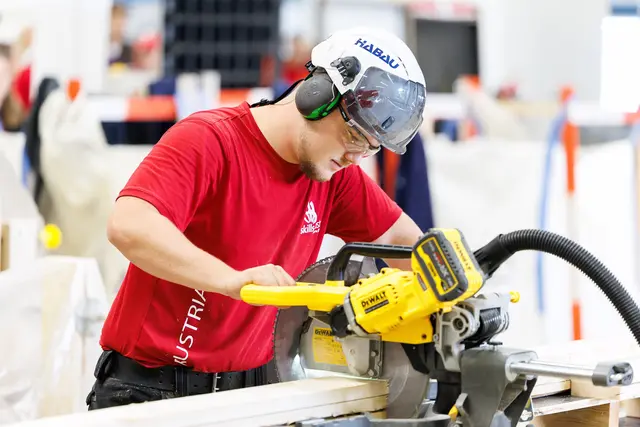 Hat Gold für Österreich bei der EM in Dänemark geholt: Betonbauer Lukas Miedler aus Horn. | Foto: SkillsAustria/Wieser
