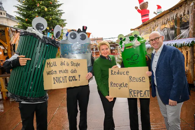 Die bundesweite Aktion "Trashbusters on Tour" machte Halt in Klagenfurt – und ließ sich auch vom Regen nicht aufhalten.  | Foto: StadtKommunikation Hude