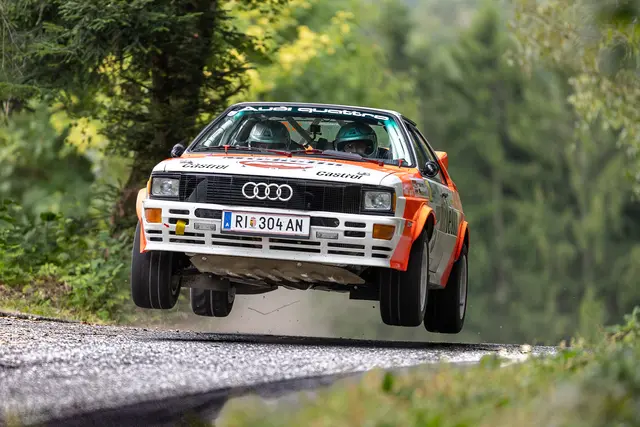 Die Gaubingers in ihrem Audi quattro. | Foto: Martin Butschell