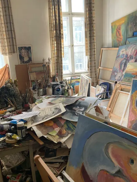 Utz Rothes Atelier befand sich an der Ecke Haizingergasse/Gymnasiumstraße.  | Foto: z.V.g.