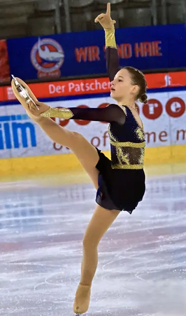 Lea-Theresa Pfaff überzeugte mit ihrer Kür. | Foto: Luca Tonegutti