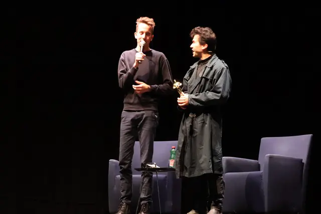 Fabian Kriechbaum und Bagher Ahmadi beim Interview. | Foto: MeinBezirk/Constance Haslberger