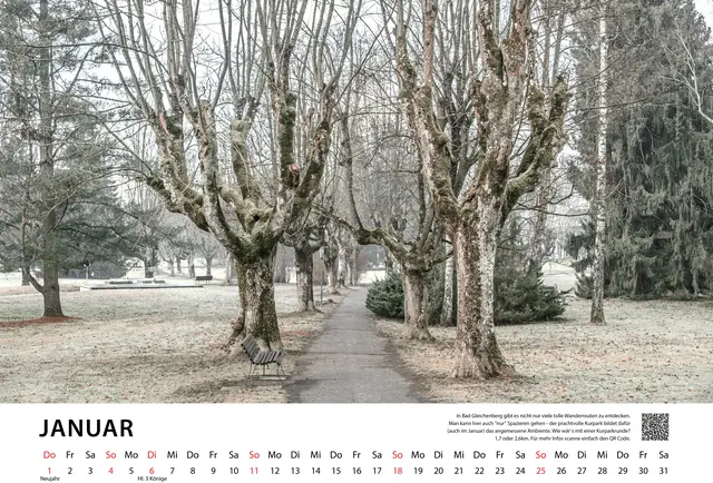 Auch im Januar, lohnt sich so eine Kurparkrunde Bad Gleichenberg.  | Foto: Gerald Lang Photography