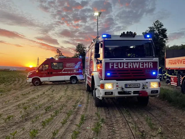 Feuerwehr Mailberg und Seefeld-Großkadolz standen im gemeinsamen Einsatz. | Foto: FF Hollabrunn