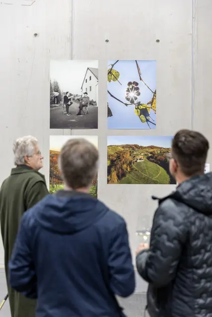 Zum Abschluss wurden die entstandenen Arbeiten beim Weingut Polz am Grassnitzberg präsentiert. | Foto: RMSW/Nikola Milatovic