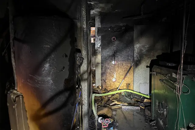 Der Brand brach im Bereich eines Heizraums im Keller aus. | Foto: Freiwillige Feuerwehr Leopoldsdorf