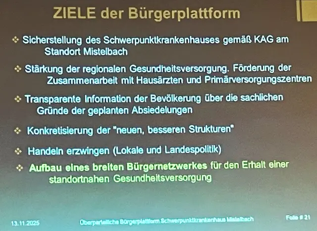 Die Ziele der Bürgerplattform. | Foto: Egon Englisch