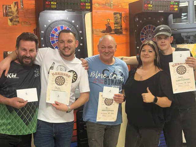 Zur Siegerehrung waren Plätze 1 bis 4 vertreten | Foto: Renate Heiß