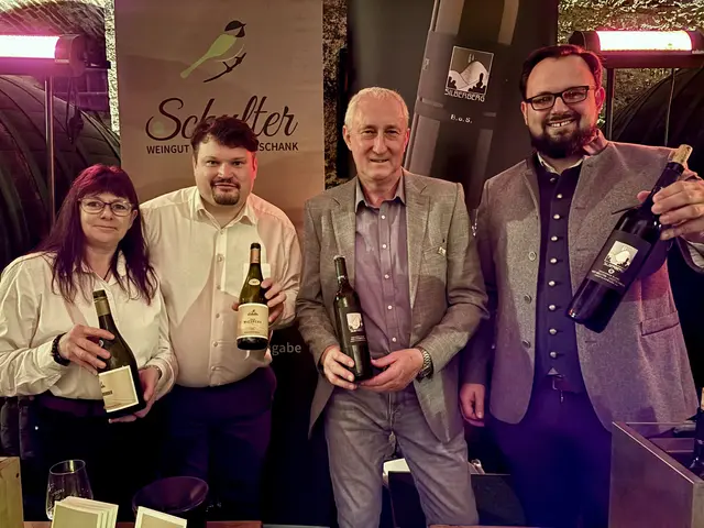 Das Weingut Schulter mit Franz Schulter und Verstärkung und Weingut Silberberg mit Josef Auer und Karl Menhart. | Foto: B.Gady