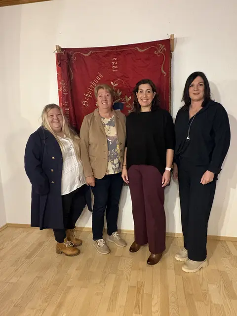 Der neue Vorstand der Bezirksfrauen Tennengau (vlnr): Sophie Farmer-Gebhardt, Gerlinde Konnerth, Bettina Brandauer, Ingrid Zimmerling. | Foto: SPÖ Landtagsklub