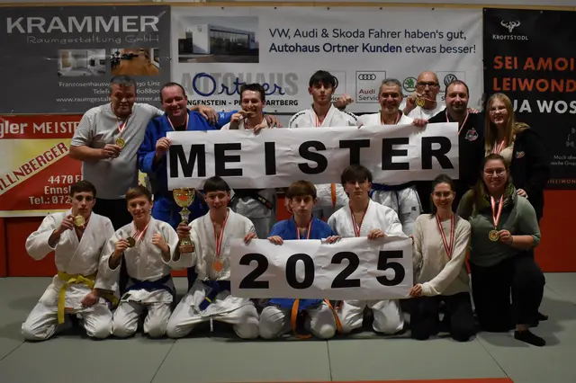Die Mannschaft von JUDO Luftenberg ist Meister der OÖ. Landesliga B 2025