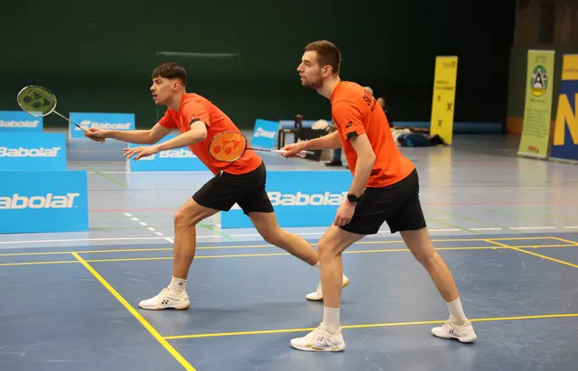 Pawel Smilowski und Jan Janostik beim zweiten Herrendoppel | Foto: Andreas Meinke