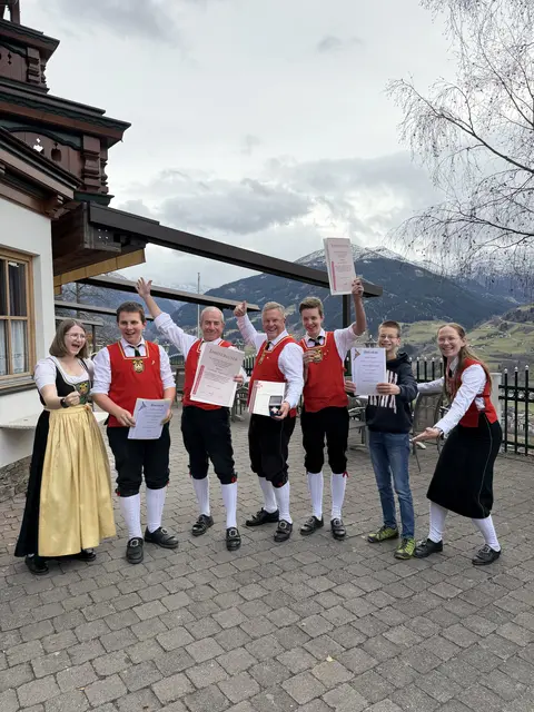 Die geehrten der TMK bei der Cäciliafeier. | Foto: TMK Bad Hofgastein