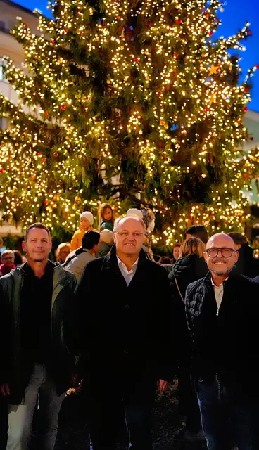 (v. l.): Robert S. Salant (Stadtmarketing), Lauteracher Bürgermeister Elmar Rhomberg &amp; Bregenzer Bürgermeister Michaeal Ritsch | Foto: Wael Alawad 