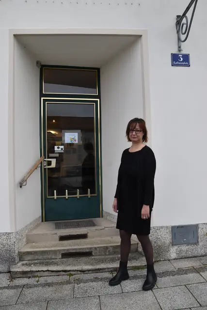 Andrea Eßletzbichler und Harald Haselsteiner in der Galerie in Scheibbs | Foto: Roland Mayr/MeinBezirk Scheibbs