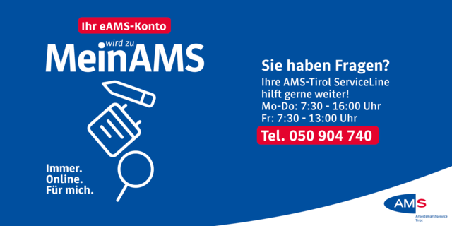 Das neue Serviceportal MeinAMS löst das bisherige eAMS-Konto ab und bietet eine moderne, benutzerfreundliche Online-Oberfläche. | Foto: AMS
