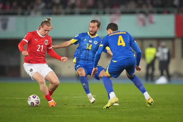 Der offizielle WM-Ball Trionda wartet auf Österreich! Denn am Dienstag löste man das Ticket zur Fußball-Weltmeisterschaft 2026 in Nordamerika. | Foto: APA-Images / APA / GEORG HOCHMUTH
