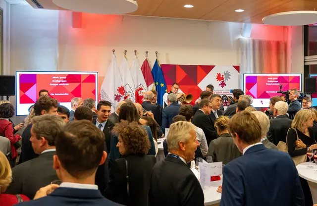 Zum 30-jähigen Jubiläums fand heute, Dienstag, ein Festakt im Verbindungsbüro in Brüssel statt. | Foto: Land Tirol/Pölzl