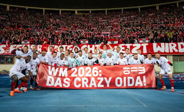 Am Dienstagabend holte sich Österreich einen hart erkämpften Punkt gegen Bosnien-Herzegowina im Showdown um das direkte WM-Ticket. | Foto: APA-Images / APA / GEORG HOCHMUTH