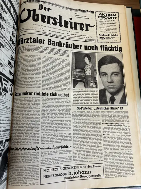 Der Obersteirer, Ausgabe vom 29. November 1975. | Foto: MeinBezirk