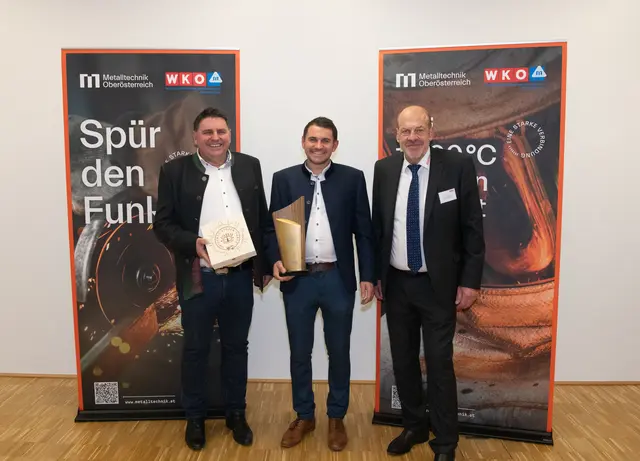 Johann und Paul Wendl mit Landesinnungsmeister Fritz Danner. | Foto: cityfoto