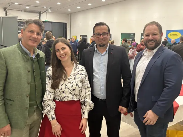 Albert Brunner, Helena Autuischer, Armin Bacher und Philipp Jocham. | Foto: MeinBezirk/Angelika Brunner