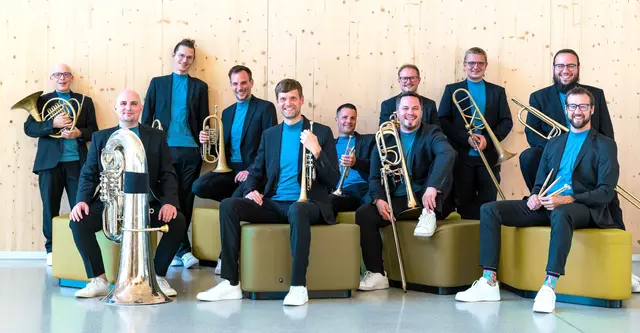 Das überregionale "danube brass ensemble" unter der Leitung von Johannes Beranek. | Foto: Foto: Michael Sabotha