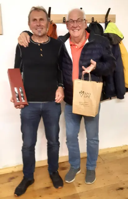 Von links: Franz Lettner und Sieger Franz Haberbauer. | Foto: Fritz Auinger