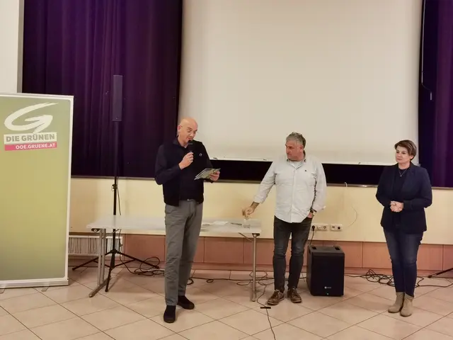 Grünensprecher Bernhard Waldhör, Filmemacher Reinhard Seiß und Abgeordnete zum OÖ Landtag Dagmar Engl sorgten für einen informativen und lehrreichen Abend.  | Foto: Grüne Grieskirchen