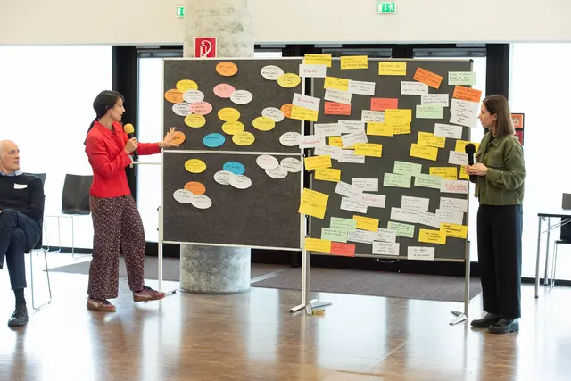 Kürzlich fanden in der TriBühne Lehen die ersten Beteiligungs-Workshops mit insgesamt 70 Expertinnen und Experten aus Zivilgesellschaft und Verwaltung statt. | Foto: Stadt Salzburg