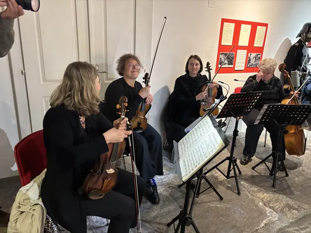 Ein Streicherquartett sorgte für die musikalische Umrahmung des Abends. | Foto: MeinBezirk/Katrin Löschnig