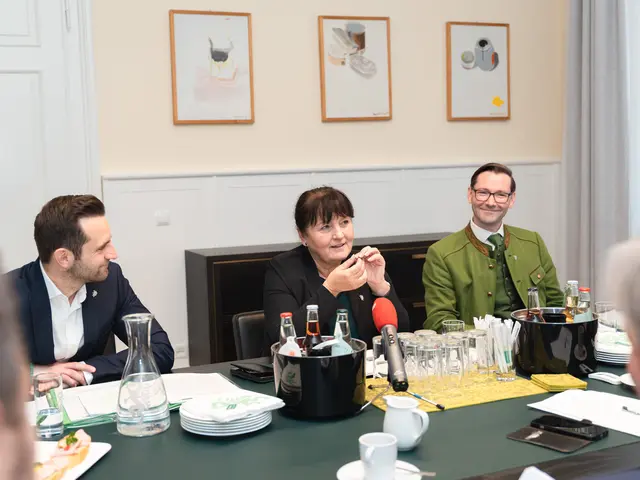 Die schwarze Kommandobrücke: Lukas Schnitzer, Manuela Khom und Georg Preßler. | Foto: STVP