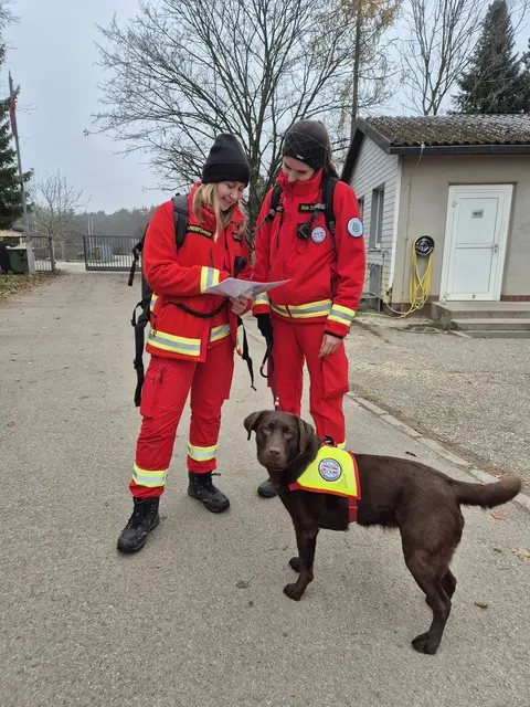 Teamarbeit, die zählt! Rettungshund und Hundeführer im Einsatz. | Foto: zVg. Österreichische Rettungshundebrigade (ÖRHB)