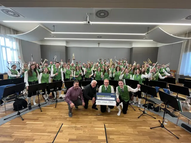 Der Musikverein St. Martin darf sich über eine großzügige Spene freuen. | Foto: MV St. Martin