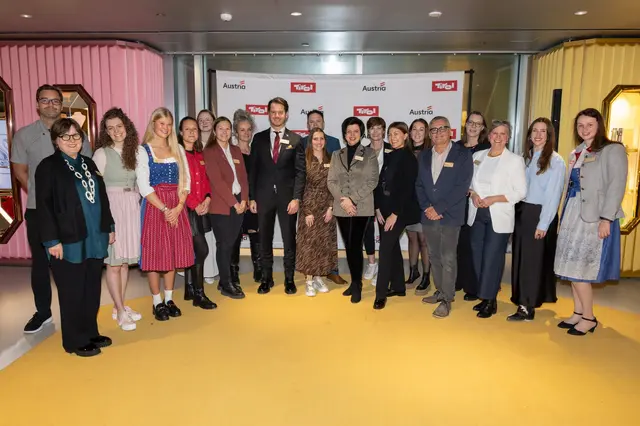 Tiroler Touristiker:innen präsentierten sich bei einem exklusiven B2B-Netzwerkevent in New York. | Foto: Austrian Tourist Office / CJ Rivera