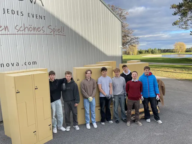 Transportteam Schüler am Golfplatz. | Foto: BRG/z.V.g