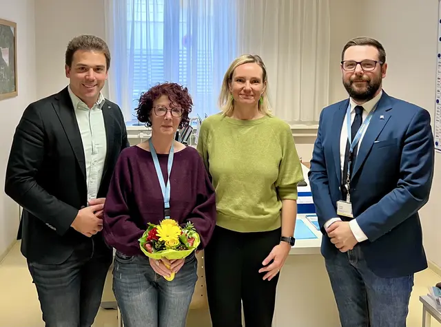 Manuel Aichberger, Andrea Damer, Barbara Mitterböck, Lukas Friedl  | Foto: zVg. Landesklinikum Lilienfeld
