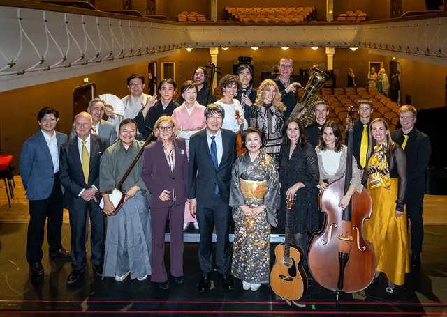 Gruppenbild mit den Künstlern nach der Vorstellung. | Foto: Sascha Trimmel, NLK Pfeiffer