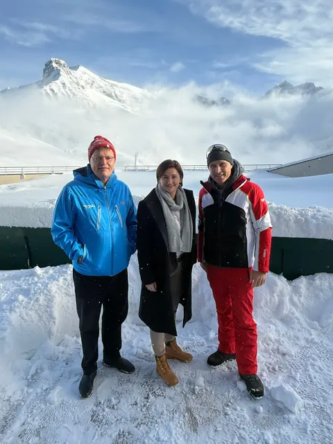Wilfried Holleis,  Landeshauptfrau-Stellvertreterin Svazek (FPÖ), Bürgermeister (SPÖ) Hannes Lerchbaumer | Foto: MeinBezirk