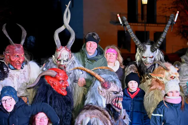 Die Gemeindevertreter zeigten keine Angst: Bürgermeister Göd und Vize Mang. | Foto: Edi Poss