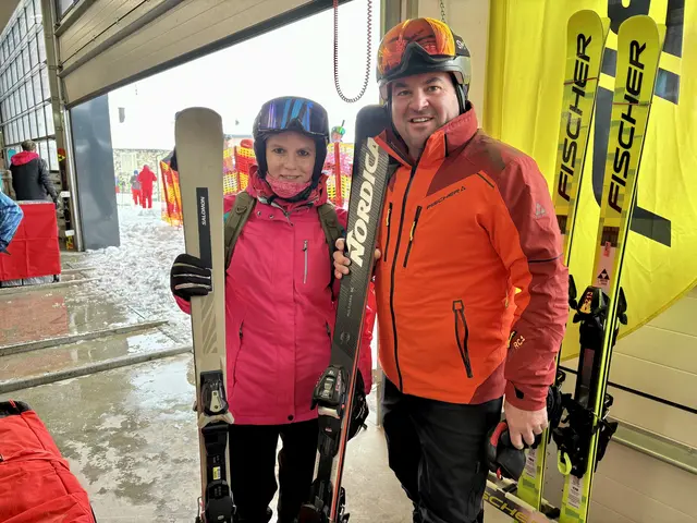 Kitzecks Bürgeremeister Josef Fischer mit seiner Barbara testete eifrig