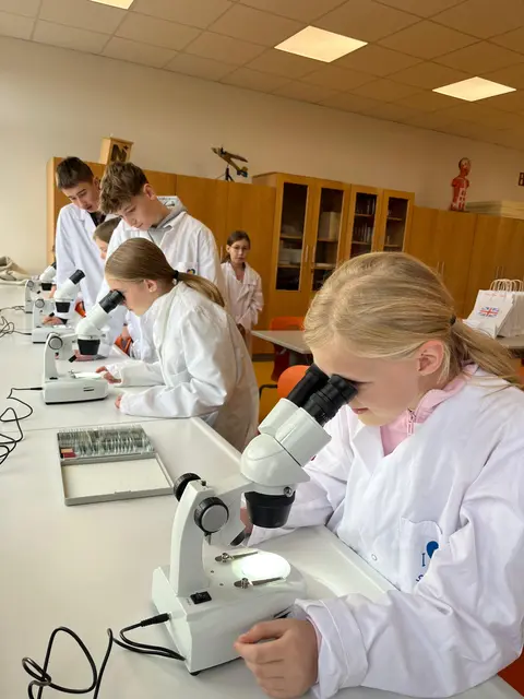 Im Naturwissenschaften-Labor gab es faszinierende Einblicke | Foto: MS Groß Siegharts