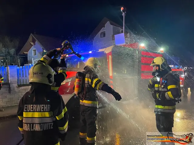 Viel Löschwasser wurde in diesen zwei Stunden gebraucht. | Foto: FF Maria Lankowitz