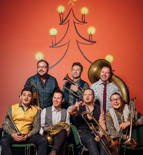 „Da Blechhauf’n“ mit ihrem Weihnachtsprogramm „Wir sagen euch an!“ im Kulturzentrum Mureck, ein Konzert, das man sich nicht entgehen lassen sollte. | Foto: blechhaufn